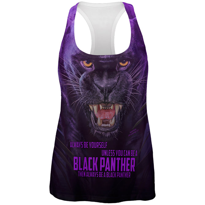 Always Be Yourself Unless Black Panther All Over Womens Work Out Tank Top Women's Tank Tops Old Glory 2XL Multicolored 