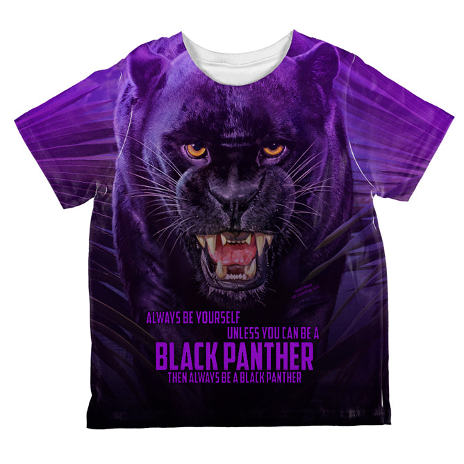 Always Be Yourself Unless Black Panther All Over Toddler T Shirt Toddler T-Shirts Old Glory 2T Multicolored 