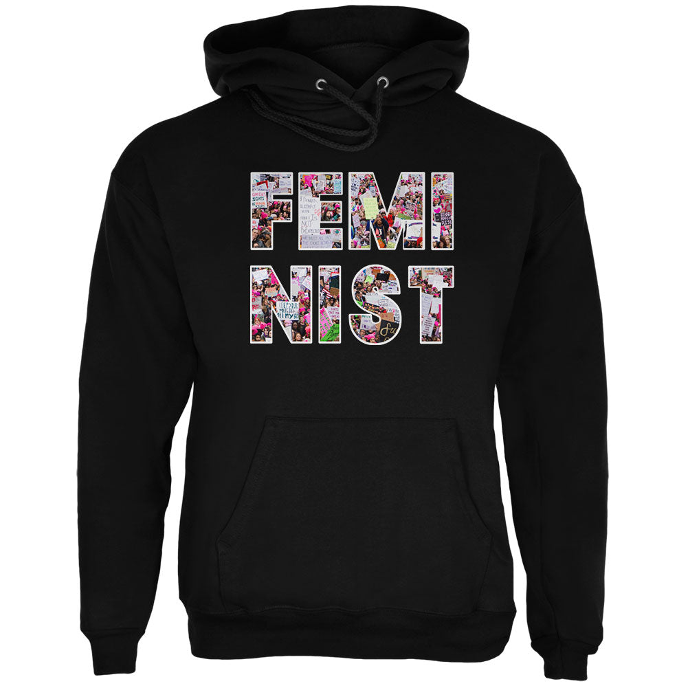 Feminist Women's March Mens Hoodie Men's Hoodies Old Glory 2XL Black 