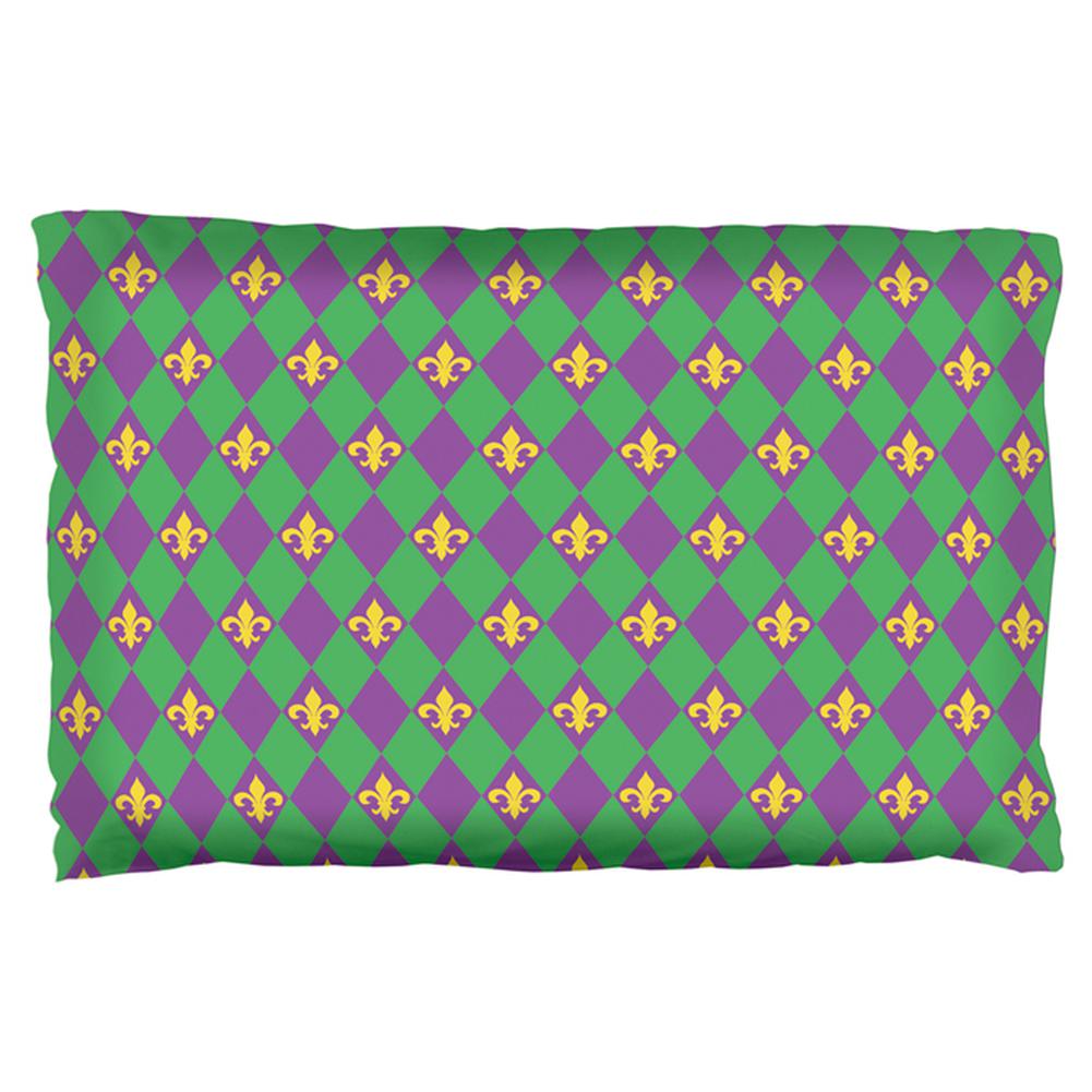 Mardi Gras Fleur De Lis Pillow Case Pillowcases Old Glory OS Multi 