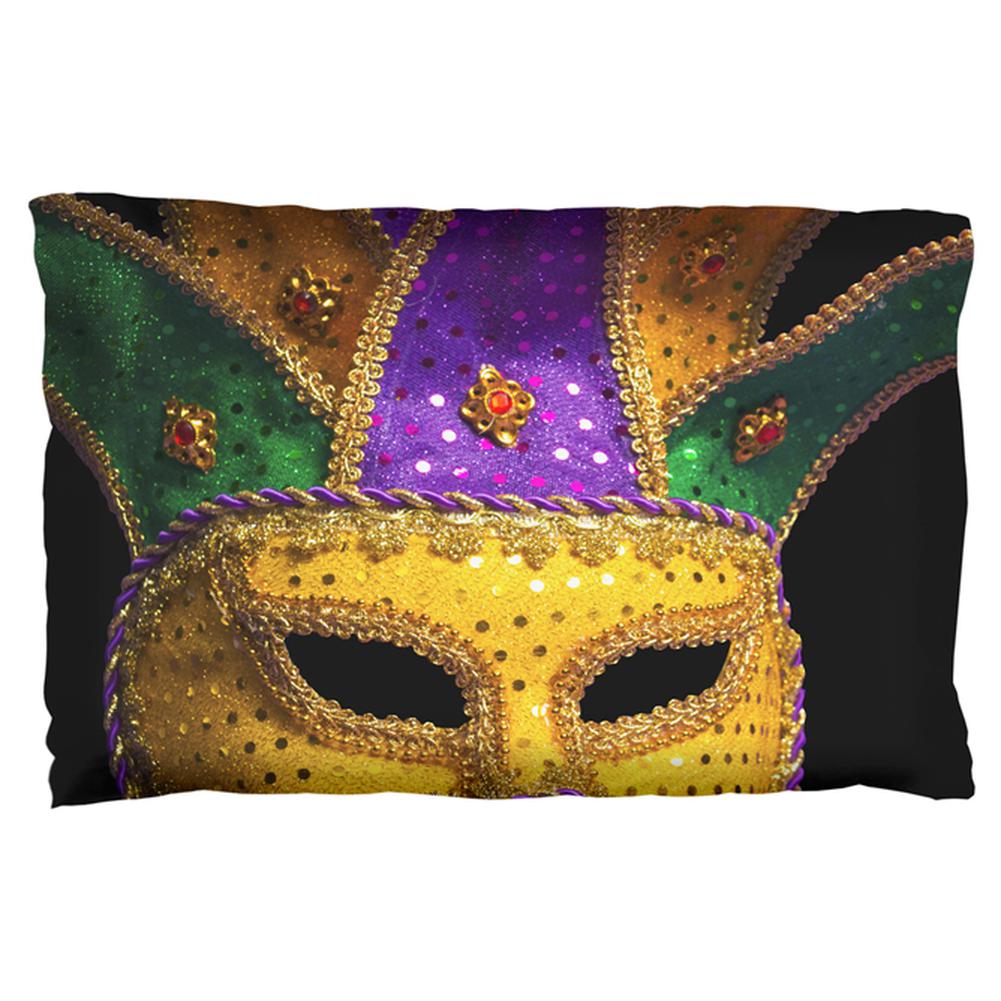 Mardi Gras Mask Pillow Case Pillowcases Old Glory OS Multi 