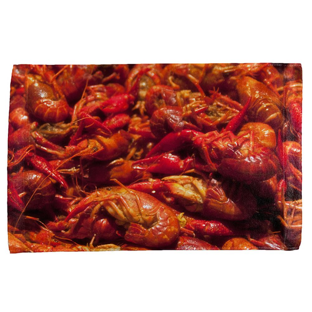 Mardi Gras Louisiana Cajun Crawfish Boil All Over Hand Towel Hand Towel Old Glory OS Multi 