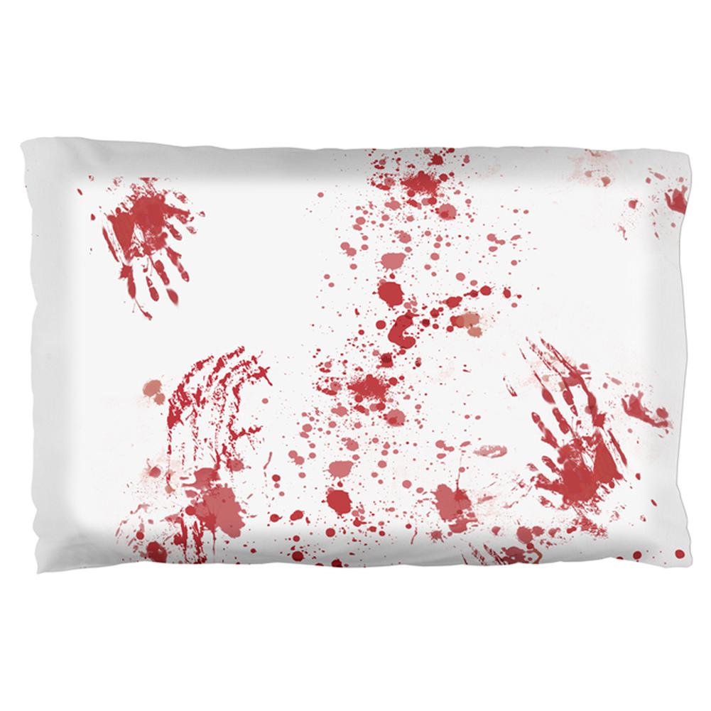 Halloween Blood Splatter Zombie Attack Survivor Pillow Case Pillowcases Old Glory OS Multi 