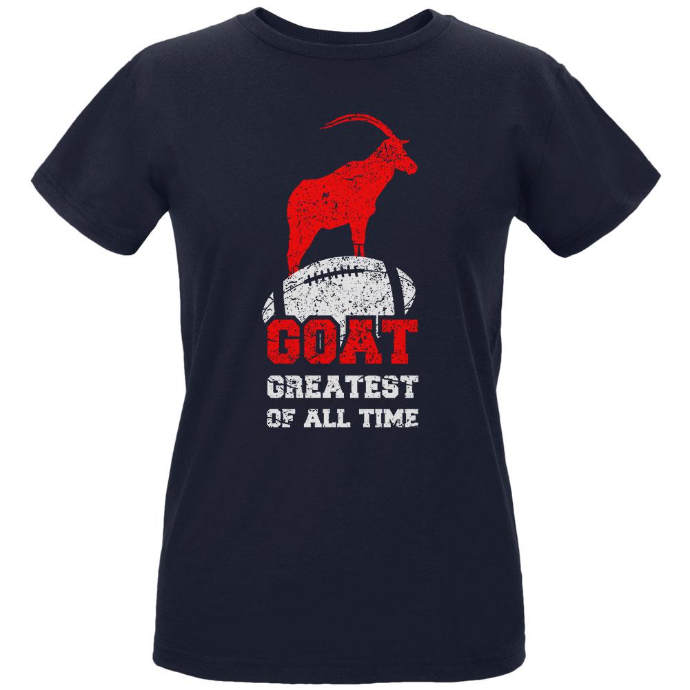 GOAT Greatest of all Time Womens Organic T Shirt Women's T-Shirts Old Glory LG Navy 