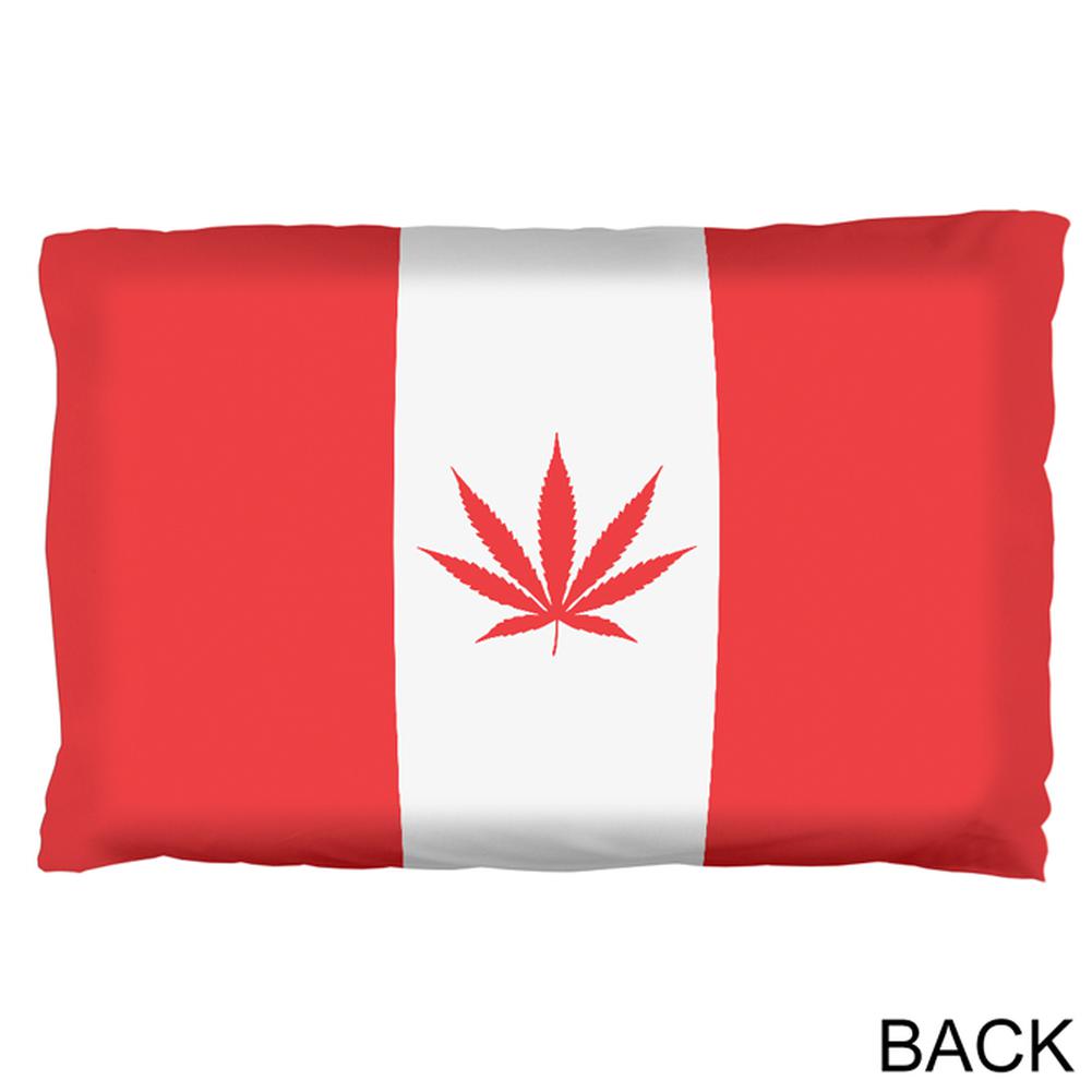 Canada Flag Pot Leaf Marijuana Pillow Case Pillowcases Old Glory   