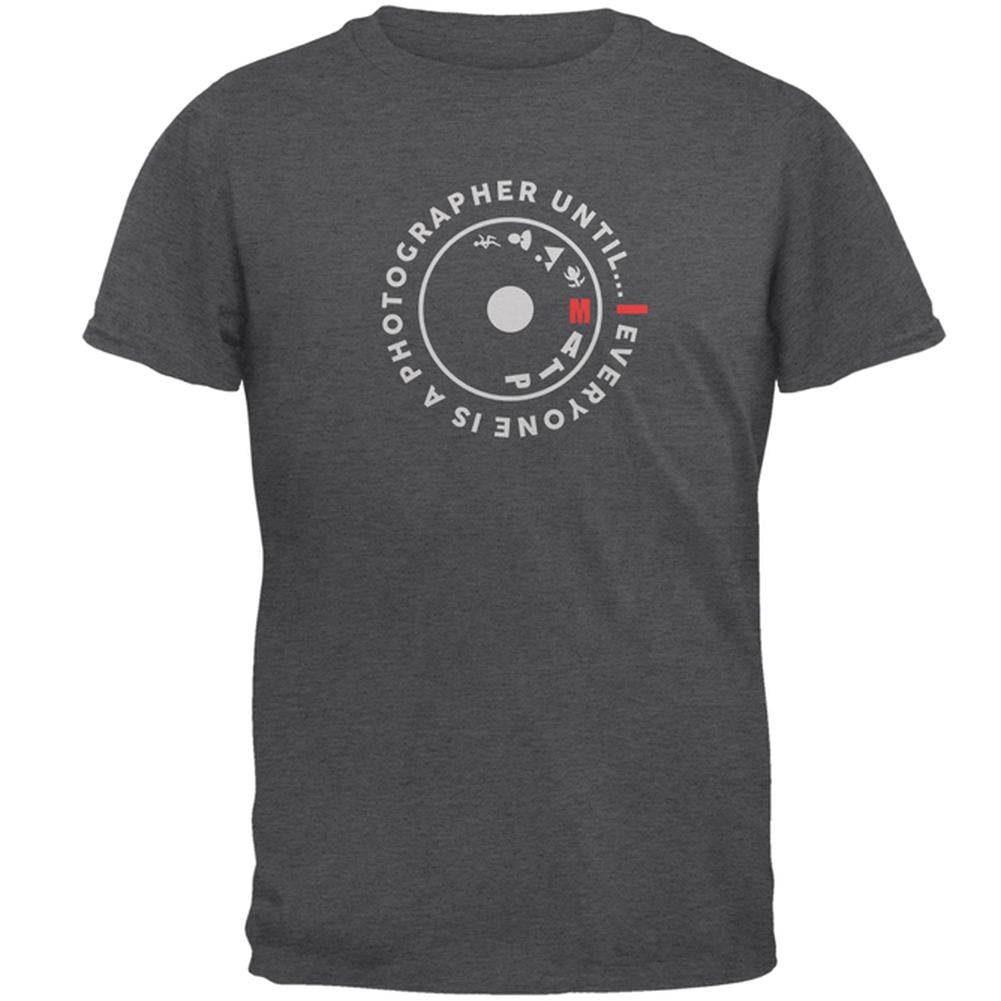 Everyone is a Photographer Until Manual Mens T Shirt Men's T-Shirts Old Glory 2XL Dark Heather 