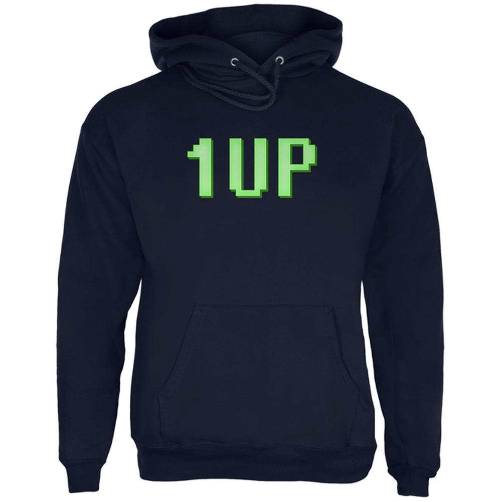 Gamer Geek Birthday 1 Up Extra Life Mens Hoodie Men's Hoodies Old Glory 2XL Navy 