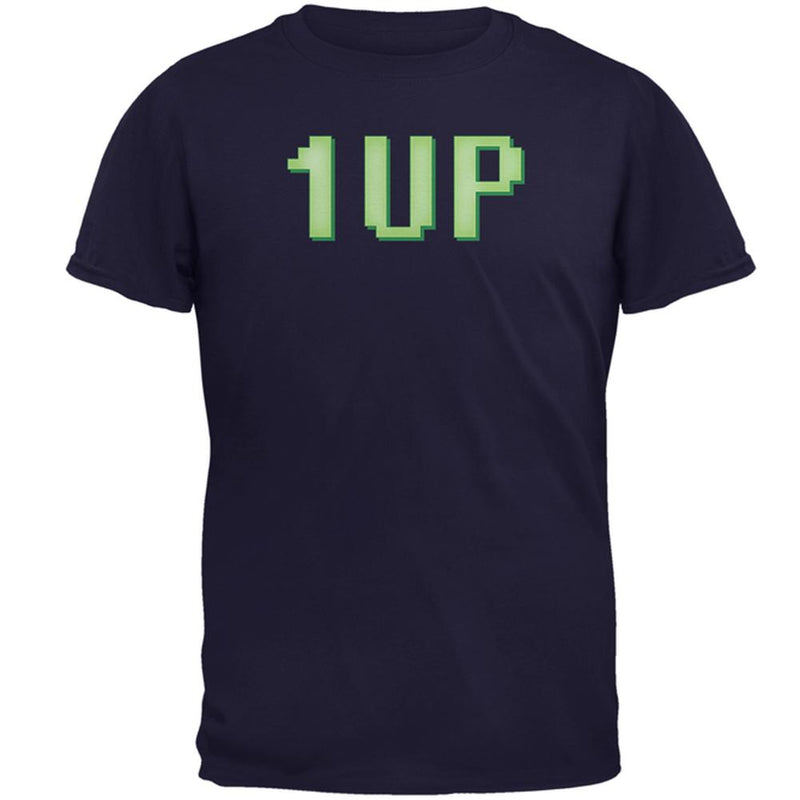 Gamer Geek Birthday 1 Up Extra Life Mens T Shirt Men's T-Shirts Old Glory 2XL Navy 