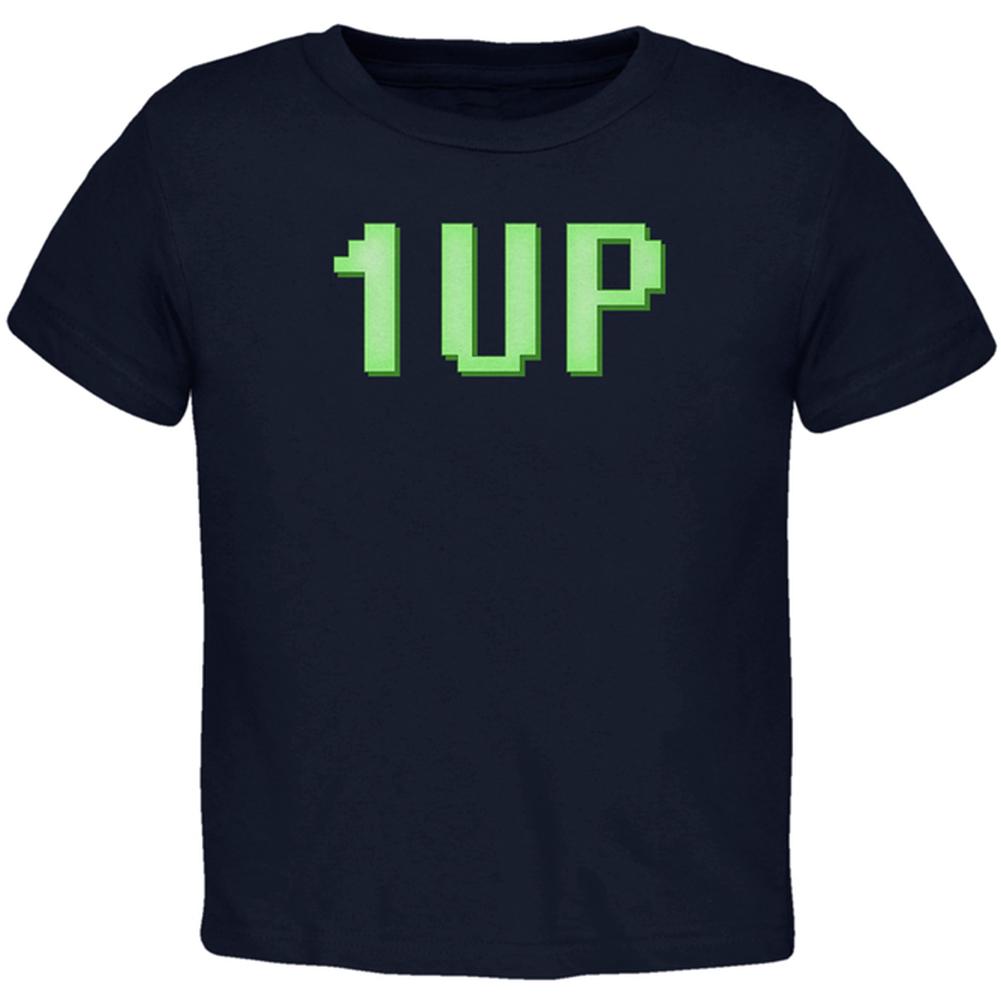 Gamer Geek Birthday 1 Up Extra Life Toddler T Shirt Toddler T-Shirts Old Glory 2T Navy 