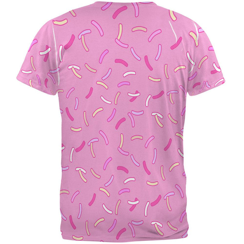 Pastel Strawberry Sprinkles All Over Mens T Shirt Men's T-Shirts Old Glory   