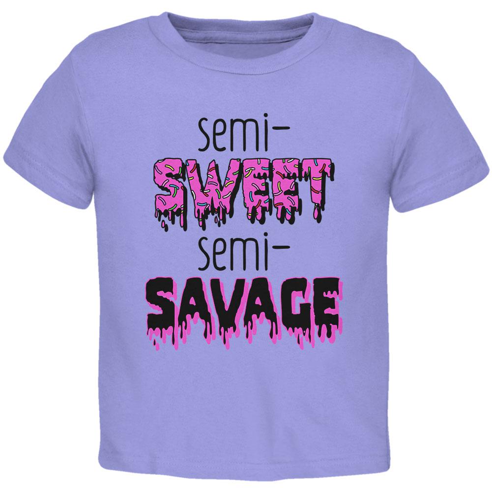 Semi-Sweet Semi-Savage Sprinkles Toddler T Shirt Toddler T-Shirts Old Glory 3T Periwinkle 