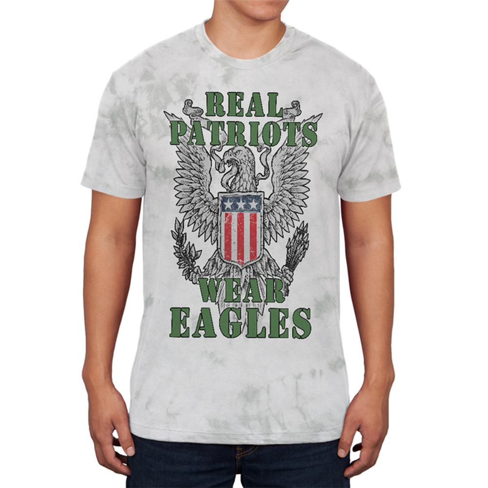 Real Patriots Wear Eagles Mens Soft T Shirt Men's T-Shirts Old Glory 2XL Soft Green Triblend 