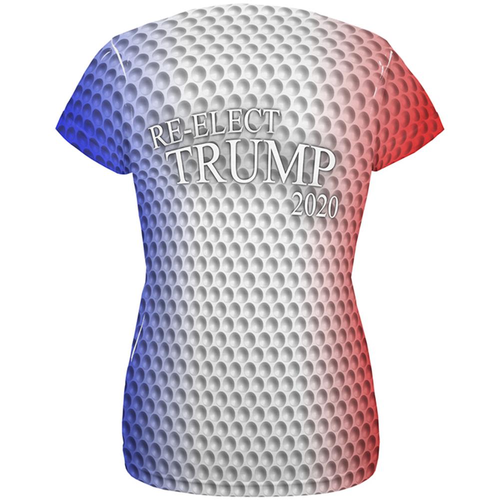 Re-Elect Trump 2020 Keep America Great Golf All Over Womens T Shirt Women's T-Shirts Old Glory   