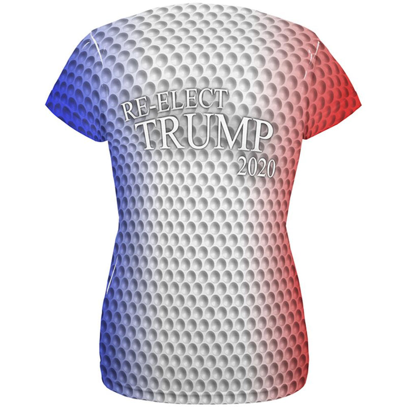 Re-Elect Trump 2020 Keep America Great Golf All Over Womens T Shirt Women's T-Shirts Old Glory   