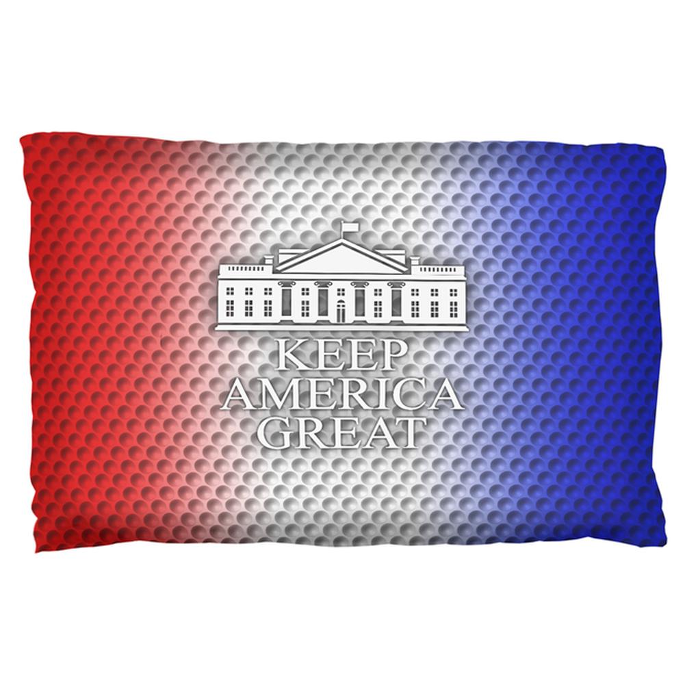 Re-Elect Trump 2020 Keep America Great Golf Pillow Case Pillowcases Old Glory OS Multi 