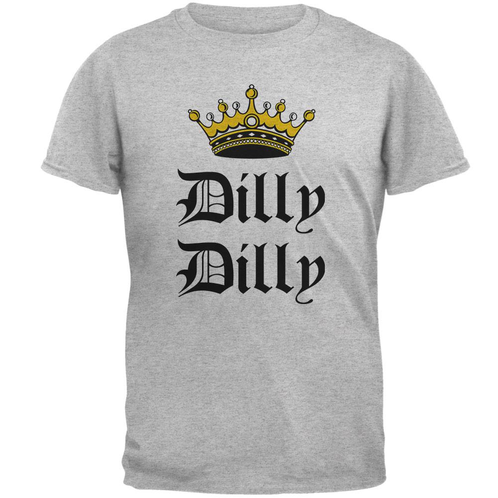 Dilly Dilly Crown Olde English Mens T Shirt Men's T-Shirts Old Glory 2XL Heather 