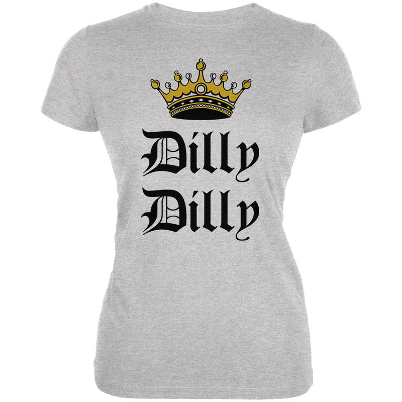 Dilly Dilly Crown Olde English Juniors Soft T Shirt Juniors T-Shirts Old Glory 2XL Heather 