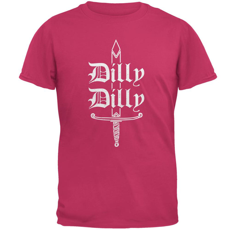 Dilly Dilly Sword Olde English Mens T Shirt Men's T-Shirts Old Glory 2XL Pink 