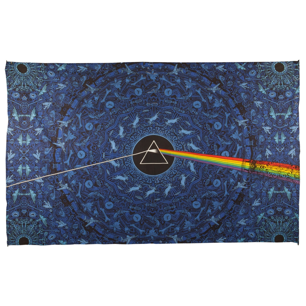 Pink Floyd - 3D Dark Side of the Moon Lyrics Tapestry Tapestries Pink Floyd OS Blue 