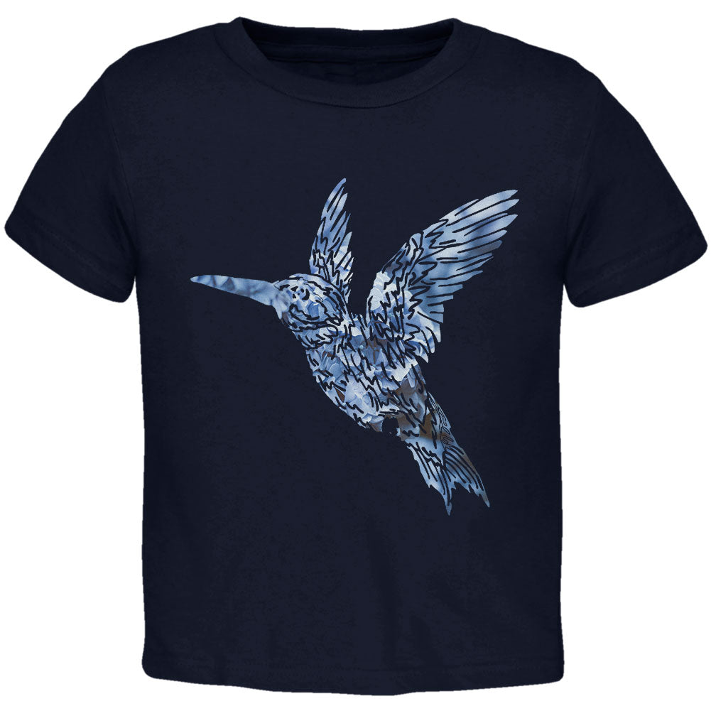 Easter Spring Flowers Hummingbird Toddler T Shirt Toddler T-Shirts Old Glory 2T Navy 