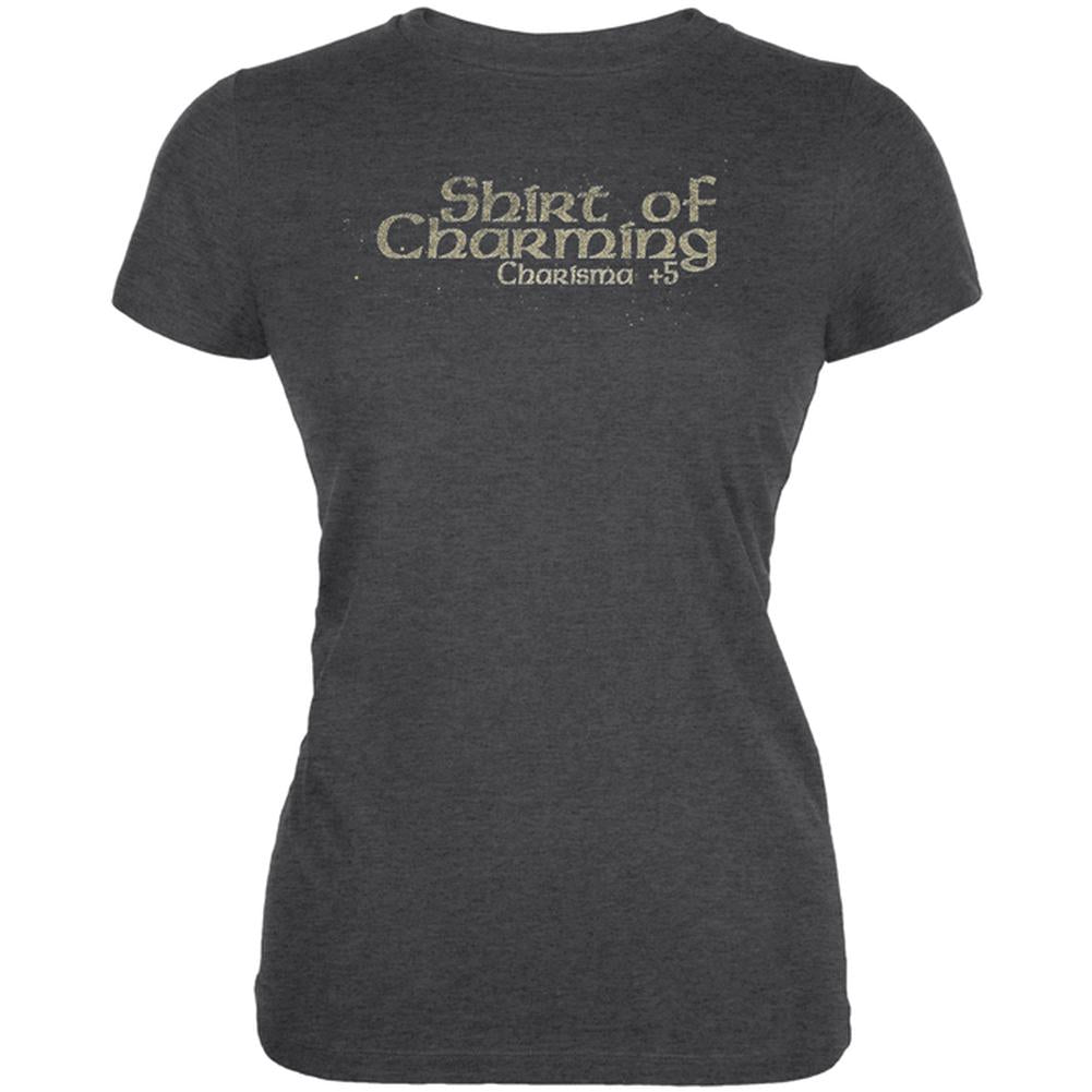 Gaming Shirt of Charming Charisma Juniors Soft T Shirt Juniors T-Shirts Old Glory 2XL Deep Heather 