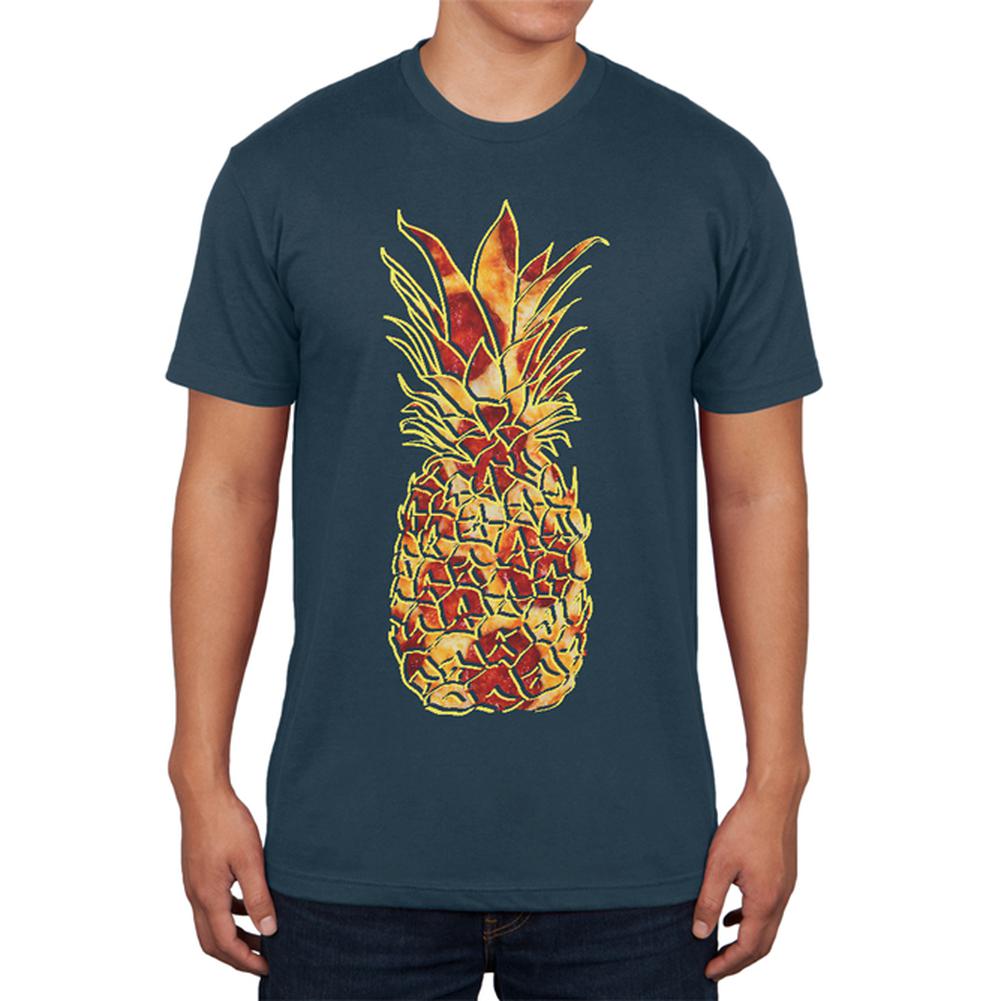 Pineapple Pizza Mens T Shirt Men's T-Shirts Old Glory LG Denim 