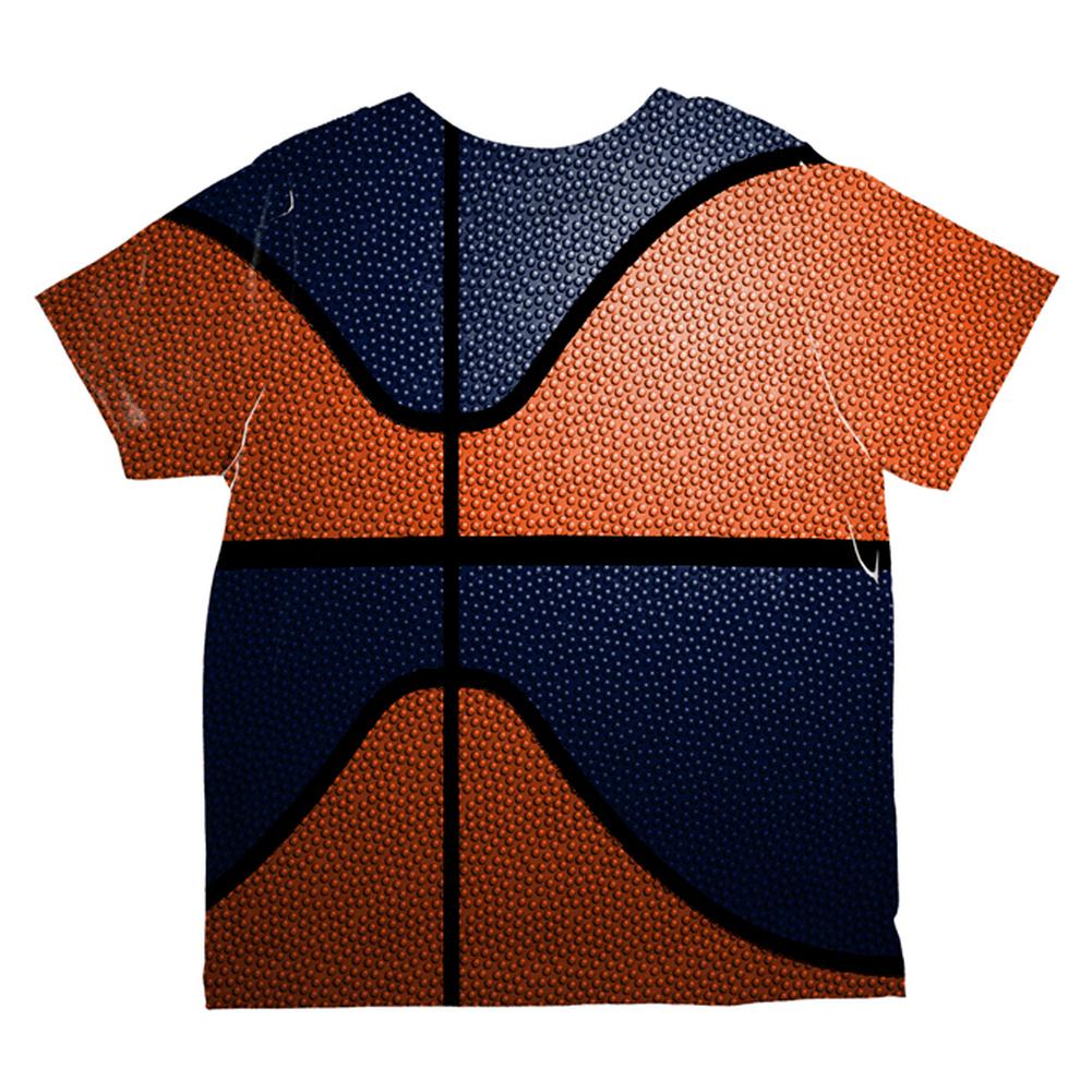 Championship Basketball Orange & Navy All Over Toddler T Shirt Toddler T-Shirts Old Glory   