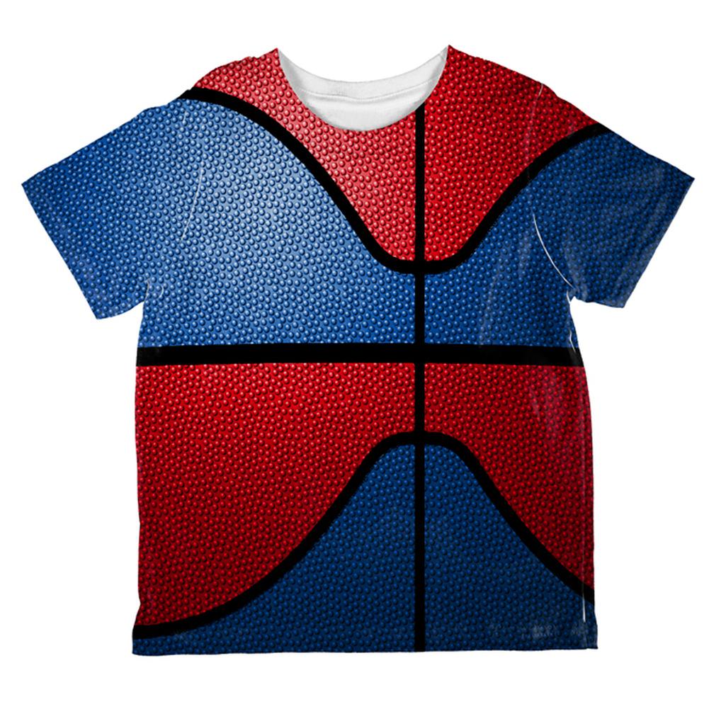 Championship Basketball Royal Blue & Red All Over Toddler T Shirt Toddler T-Shirts Old Glory 2T Multi 