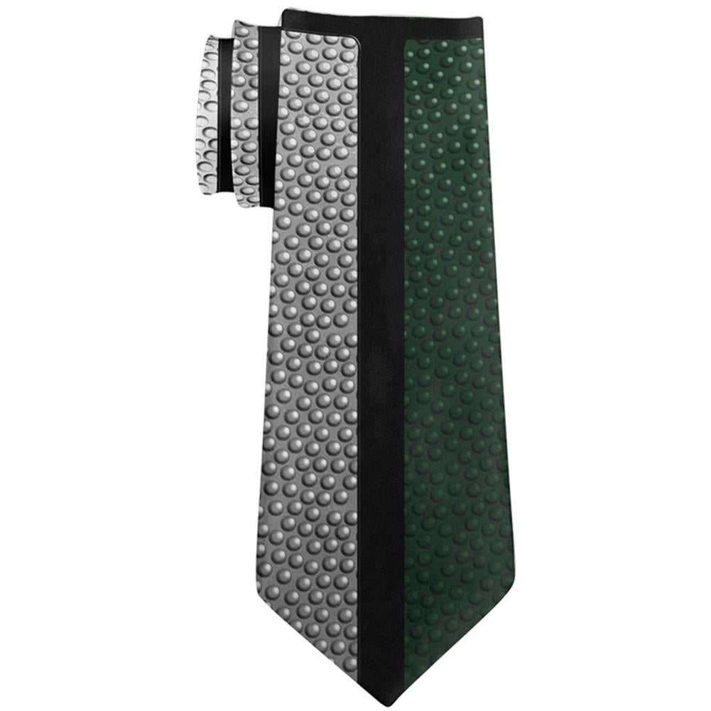 Championship Basketball Forest Green & White All Over Neck Tie Men's Neck Ties Old Glory   