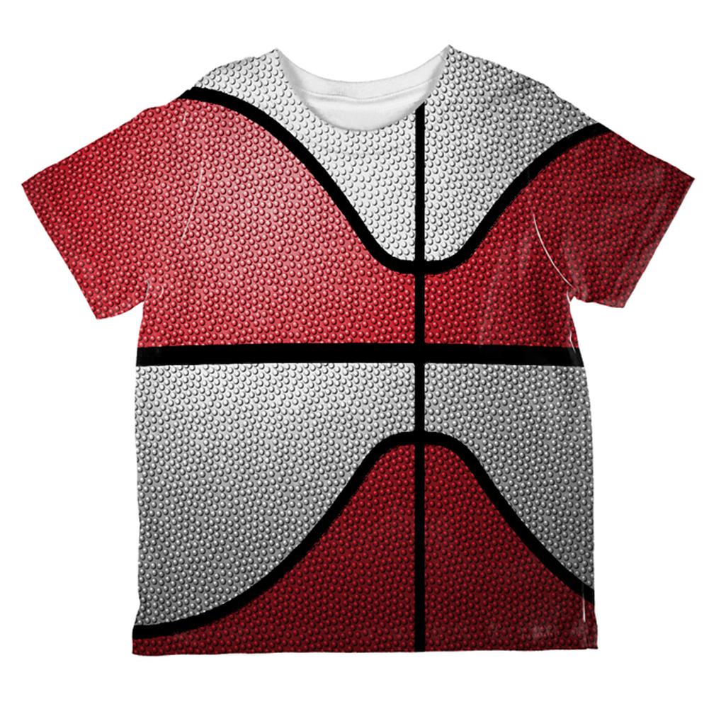 Championship Basketball Red & White All Over Toddler T Shirt Toddler T-Shirts Old Glory 2T Multi 