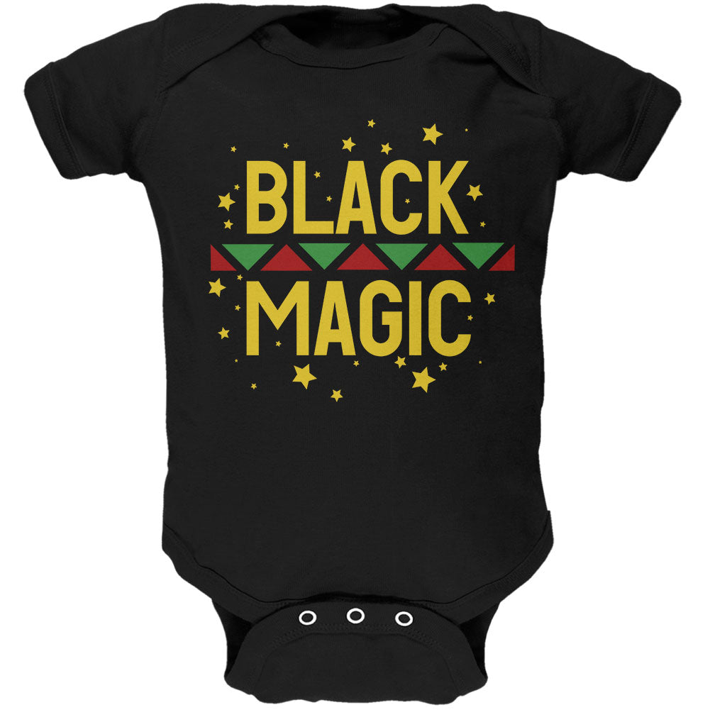 Black History Month Magic Star Pan African Soft Baby One Piece Baby One Piece Old Glory 0-3M Black 