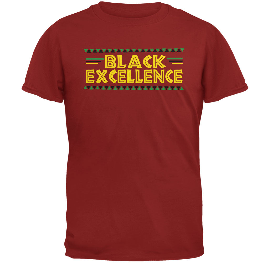 Black History Month Excellence Pan African Colors Mens T Shirt Men's T-Shirts Old Glory 3XL Cardinal Red 