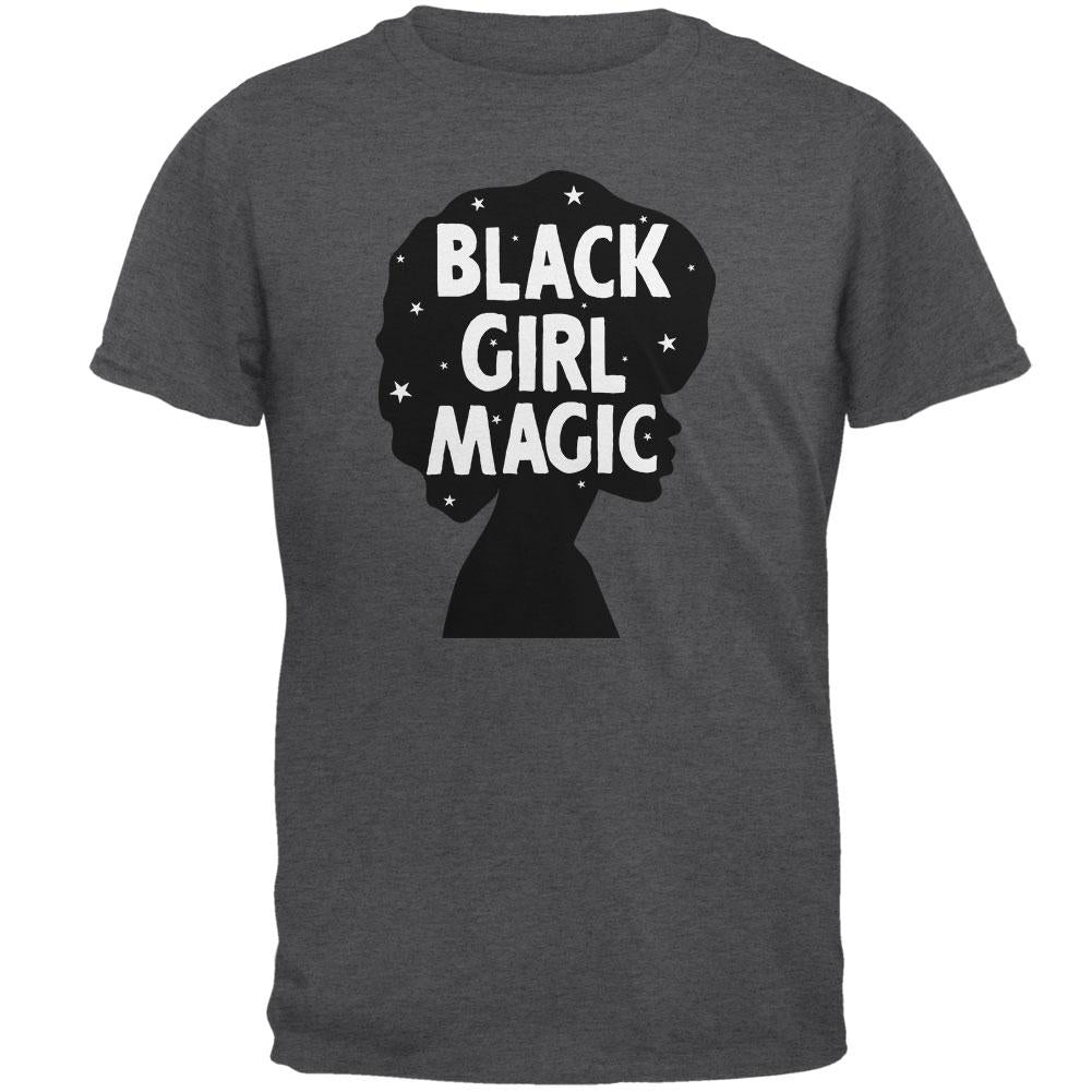 Black History Month Black Girl Magic Afro Mens T Shirt Men's T-Shirts Old Glory 2XL Dark Heather 