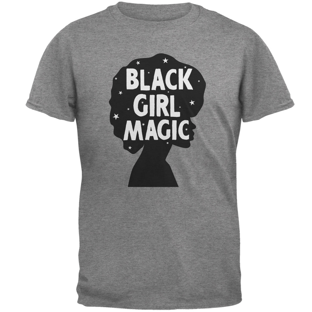 Black History Month Black Girl Magic Afro Mens T Shirt Men's T-Shirts Old Glory LG Grey 