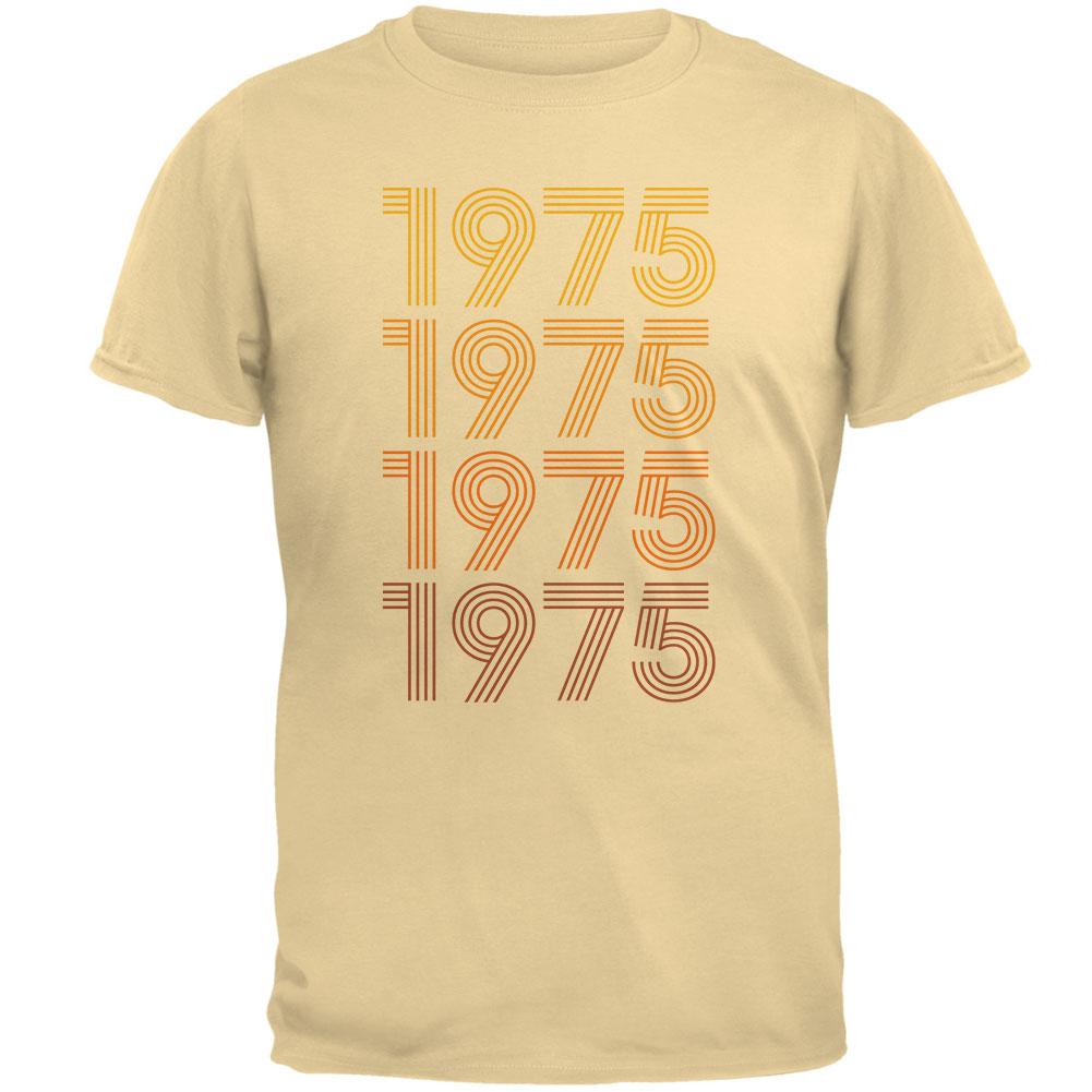 Retro Vintage Flashback Paralines Birthday 1975 Mens T Shirt Men's T-Shirts Old Glory 2XL Yellow Haze 