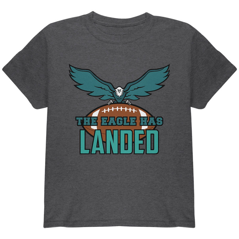 The Eagle Has Landed Football Youth T Shirt Youth T-Shirts Old Glory YLG Dark Heather 