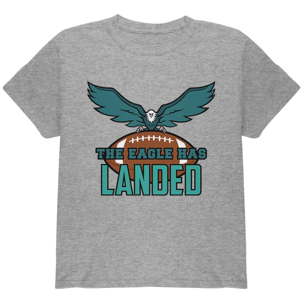 The Eagle Has Landed Football Youth T Shirt Youth T-Shirts Old Glory YLG Heather 