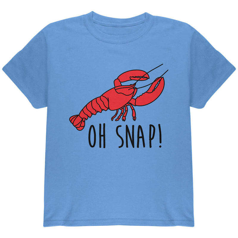 Lobster Crustacean Oh Snap Youth T Shirt Youth T-Shirts Old Glory YLG Carolina Blue 