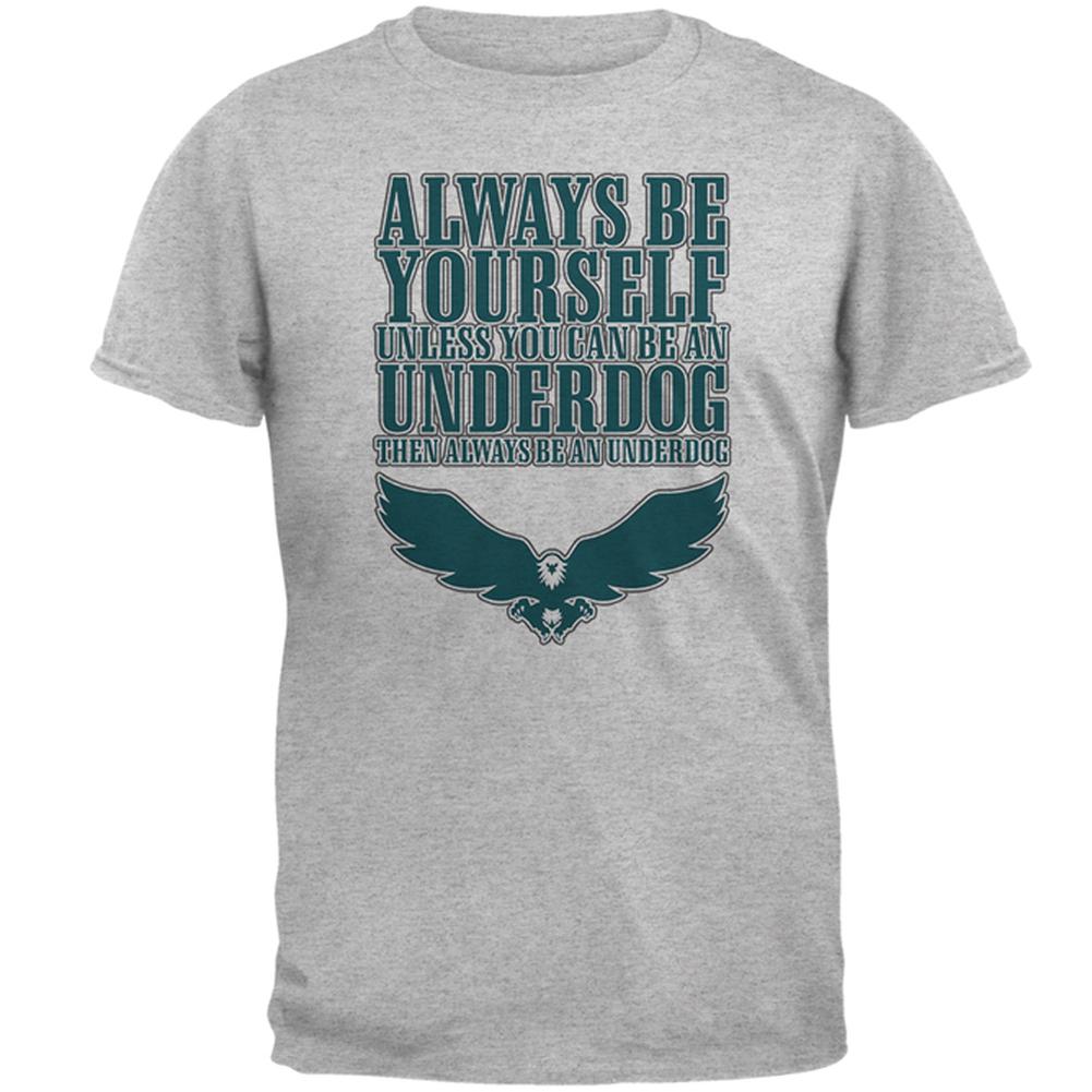 Always Be Yourself Underdog Eagle Mens T Shirt Men's T-Shirts Old Glory 2XL Heather 