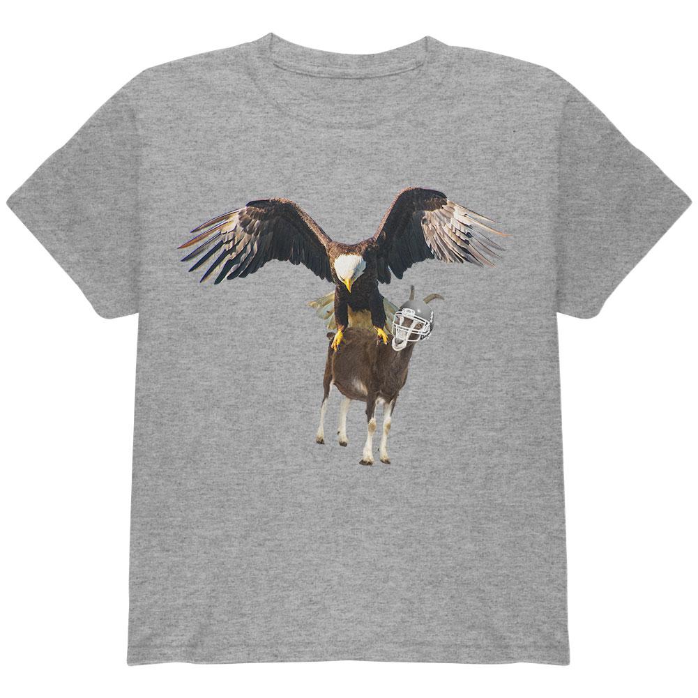 The Eagle Stops The Goat Youth T Shirt Youth T-Shirts Old Glory LG Heather 