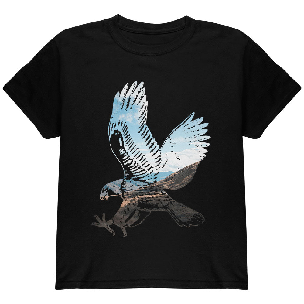 4th of July Eagle Freedom America USA Youth T Shirt Youth T-Shirts 4th of July YLG Navy 