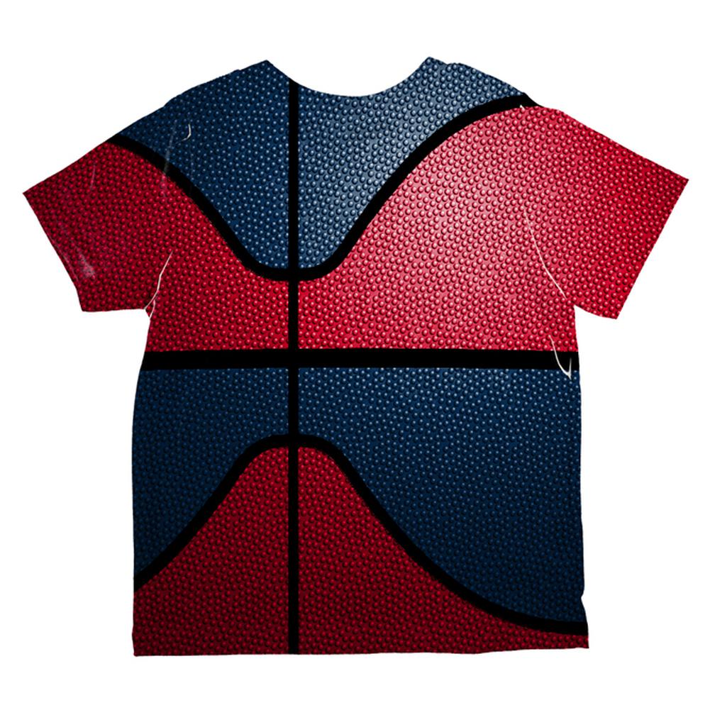 Championship Basketball Red & Navy Blue All Over Toddler T Shirt Toddler T-Shirts Old Glory   