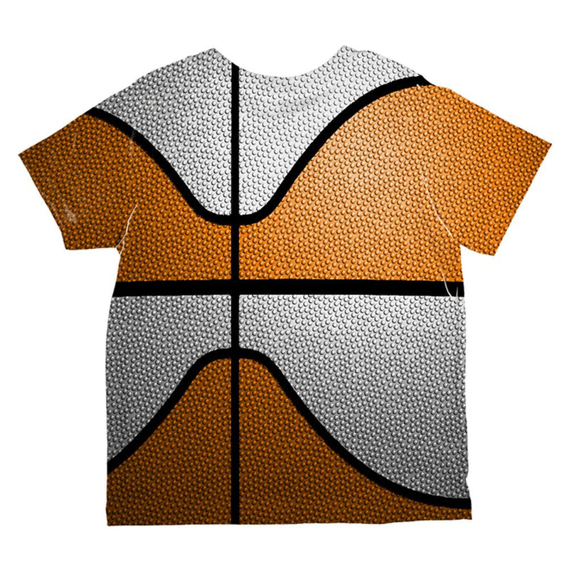 Championship Basketball Orange & White All Over Toddler T Shirt Toddler T-Shirts Old Glory   