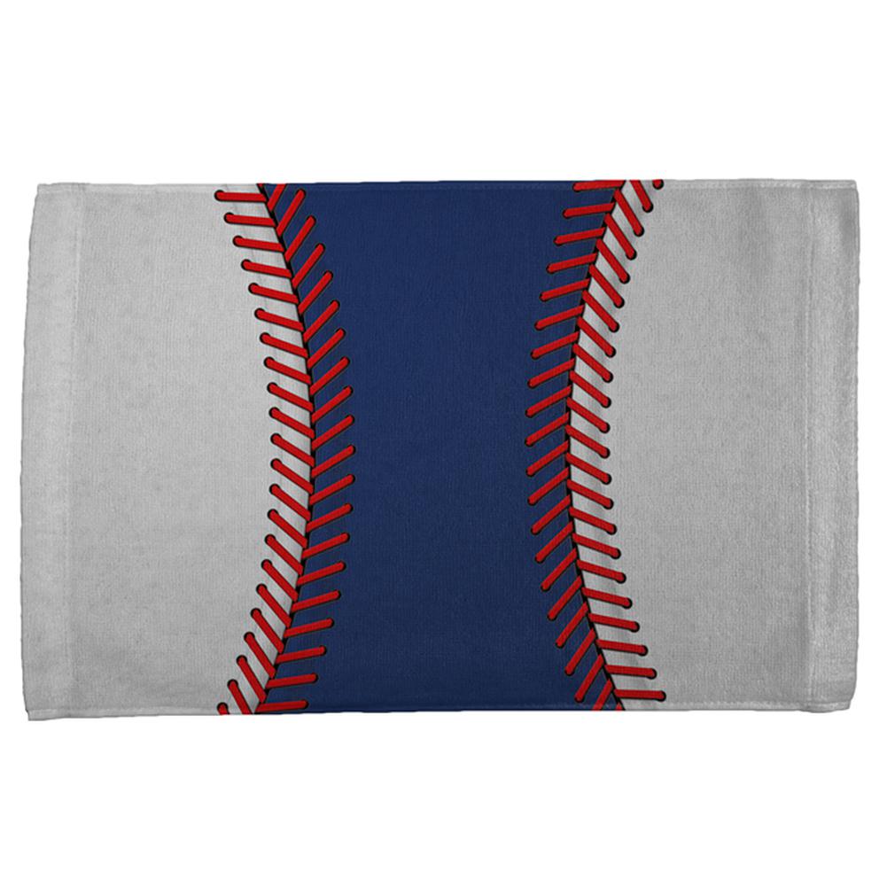 Baseball League Blue and White All Over Sport Towel Hand Towel Old Glory OS Multi 