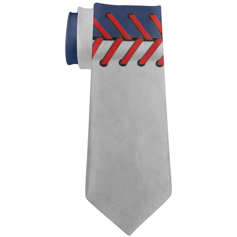 Baseball League Blue and White All Over Neck Tie Men's Neck Ties Old Glory   