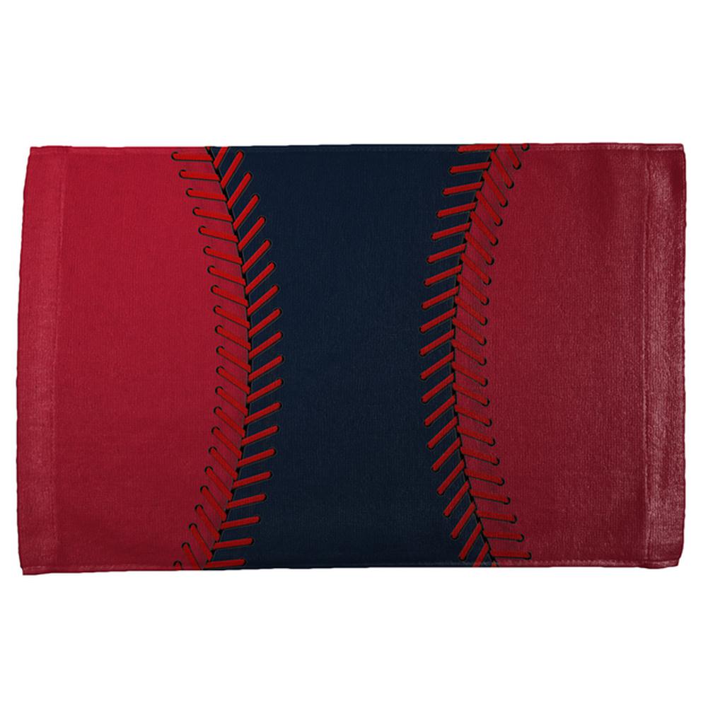 Baseball League Navy Blue and Red All Over Sport Towel Hand Towel Old Glory OS Multi 