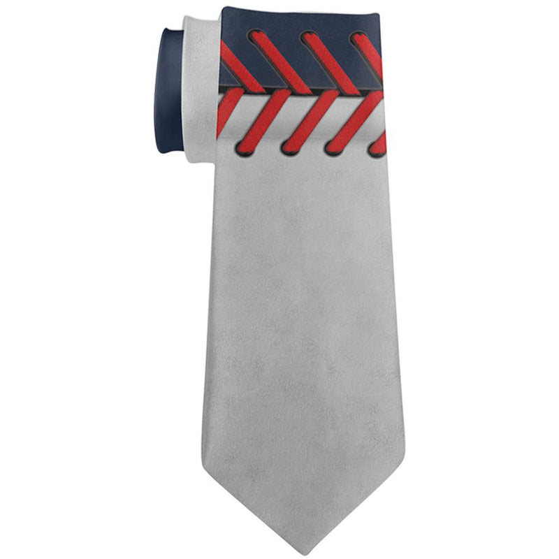 Baseball League Navy Blue and White All Over Neck Tie Men's Neck Ties Old Glory   