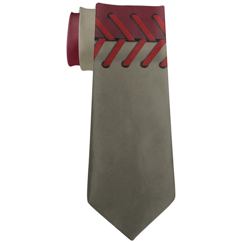 Baseball League Red and Sand All Over Neck Tie Men's Neck Ties Old Glory   