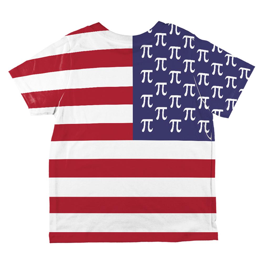 4th of July American Pi Flag All Over Toddler T Shirt Toddler T-Shirts Old Glory   