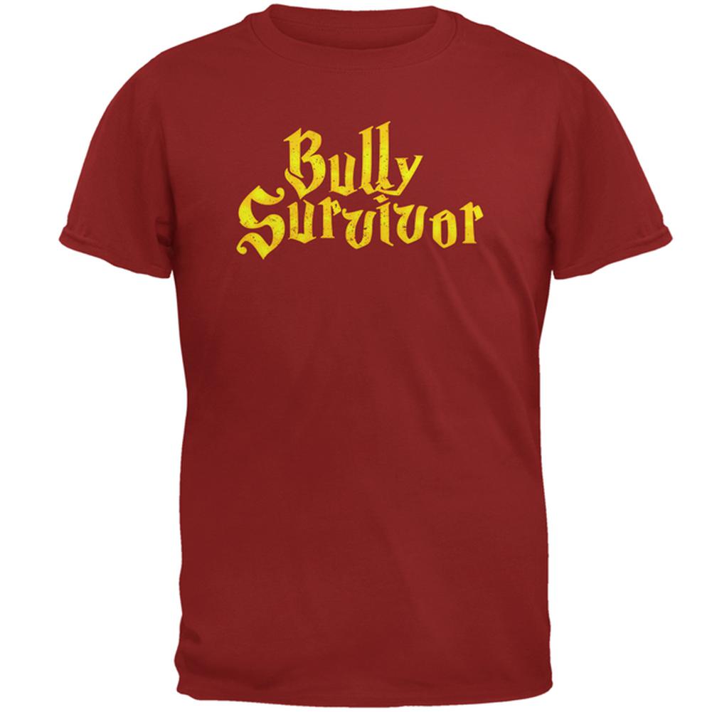 Bully Survivor Mens T Shirt Men's T-Shirts Old Glory 2XL Cardinal Red 